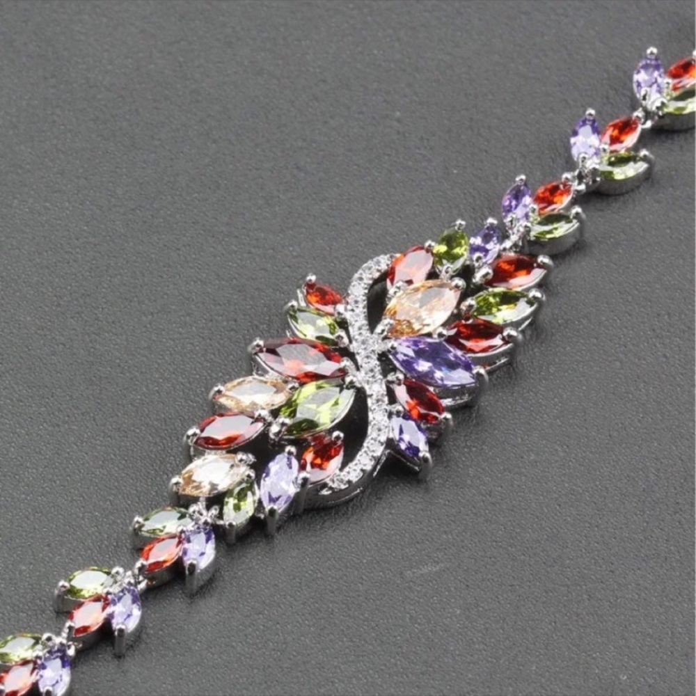 - - Swarovski Elements Bracelet Rainbow Crystals … - image 6